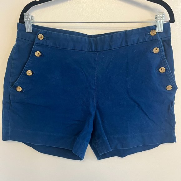 Banana Republic - Twill Sailor Shorts - Navy - Size 8 - Picture 2 of 4